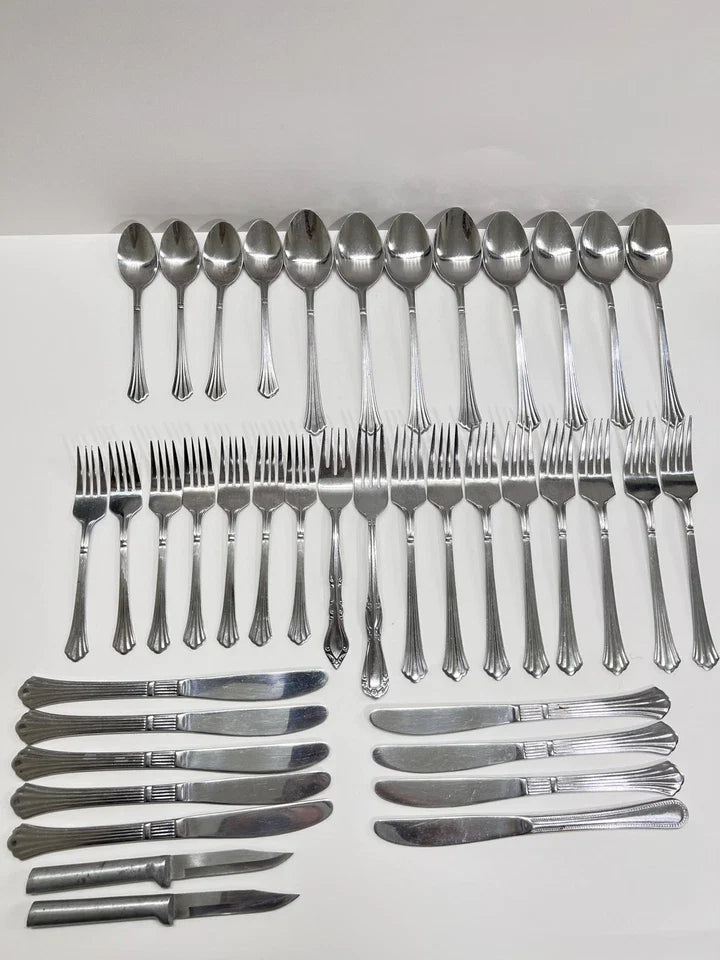 Stainless 40 Pieces of Tableware